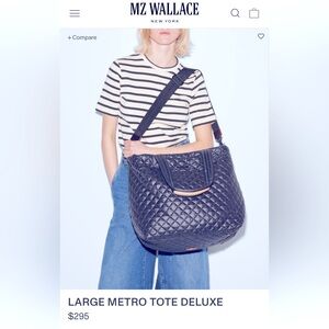 PERFECT MZ Wallace Black Large Tote Deluxe